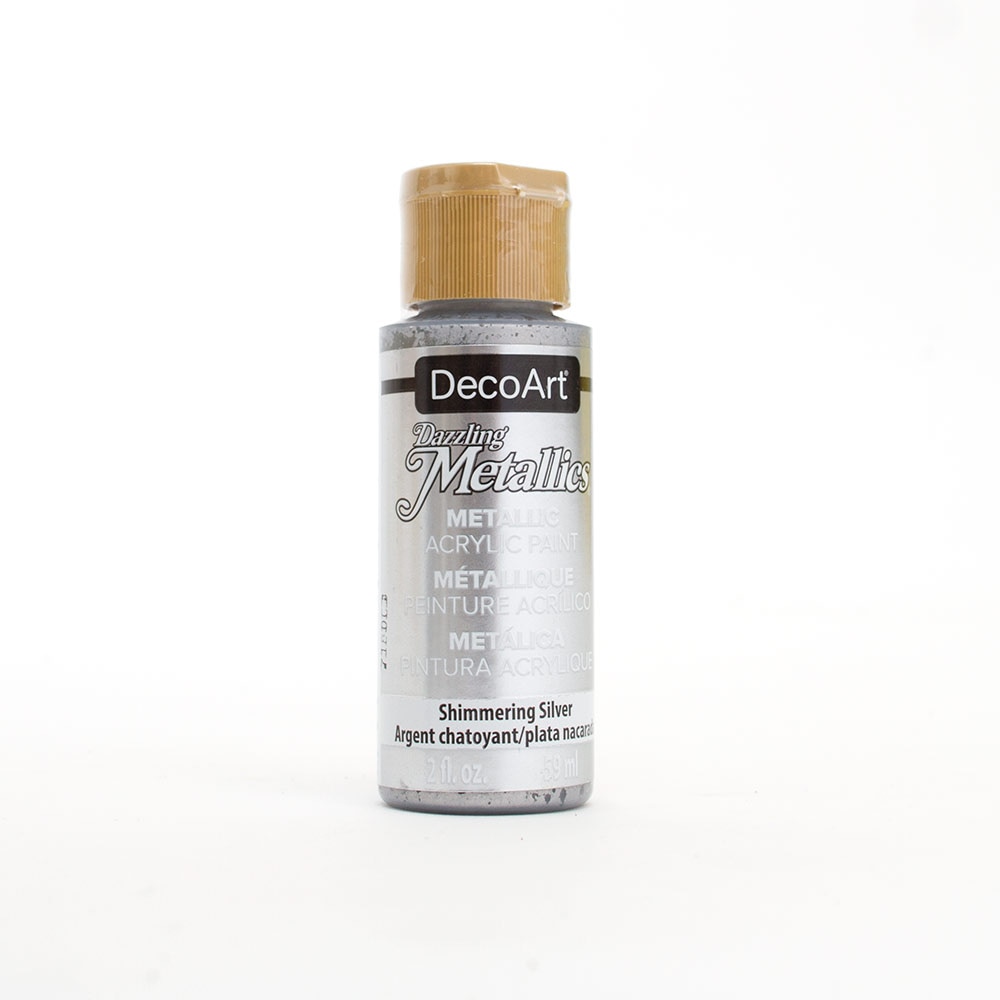 DecoArt, Americana, Acrylic, Paint, 2oz, Shimmer Silver